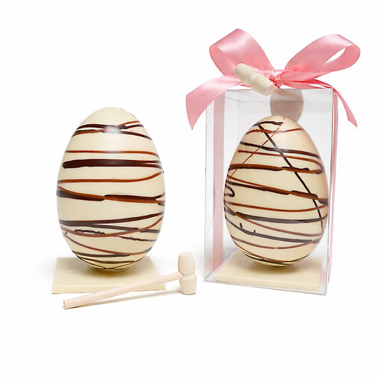 Handmade Chocolate Speckled Easter Egg - Edelweiss Chocolates - Gourmet Premium Handmade Chocolates made in Beverly Hills and Los Angeles