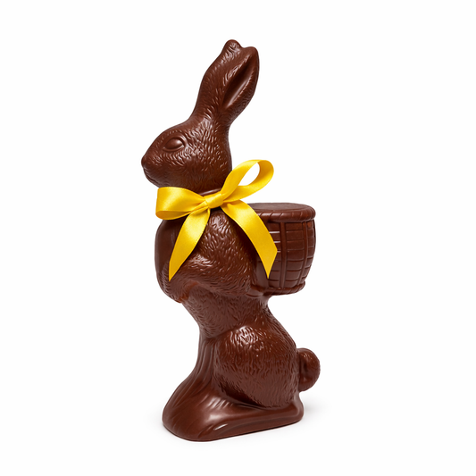 Louisa - XL Chocolate Bunny - Edelweiss Chocolates - Gourmet Premium Handmade Chocolates made in Beverly Hills and Los Angeles