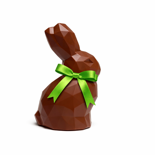 Polycarbonated Chocolate Bunny - Edelweiss Chocolates - Gourmet Premium Handmade Chocolates made in Beverly Hills and Los Angeles