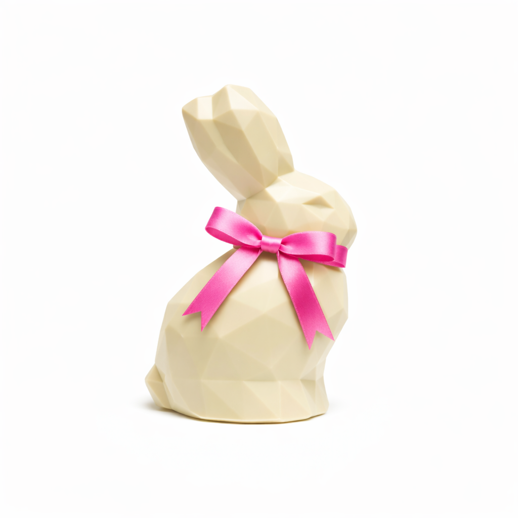 Polycarbonated Chocolate Bunny - Edelweiss Chocolates - Gourmet Premium Handmade Chocolates made in Beverly Hills and Los Angeles