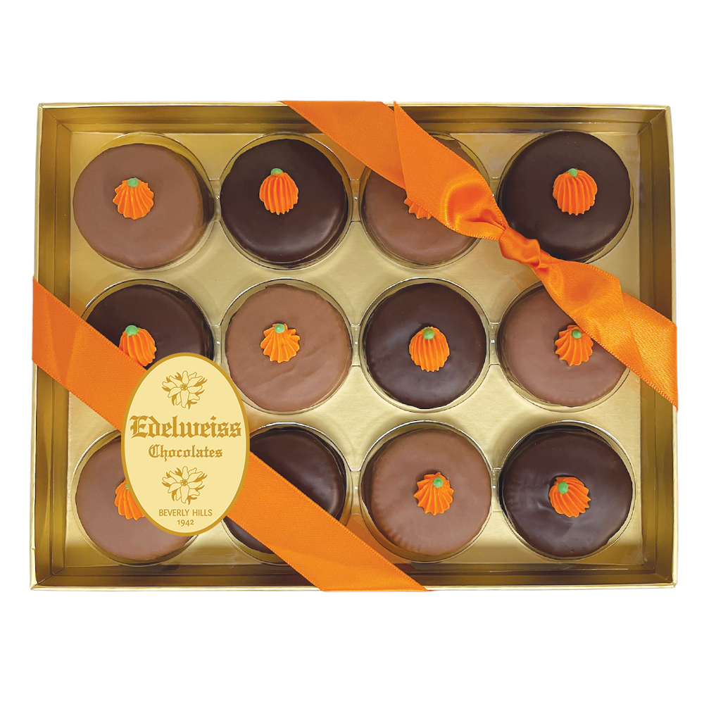 Gourmet Handmade Chocolate Pumpkin Spice Cream Cookies (Large) - Edelweiss Chocolates