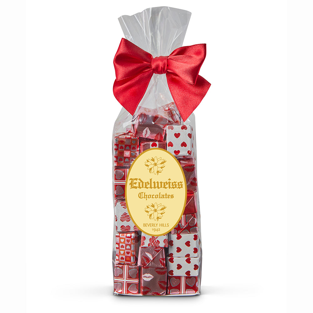 Milk Chocolate Foiled Valentine's Day Presents - Edelweiss Chocolates