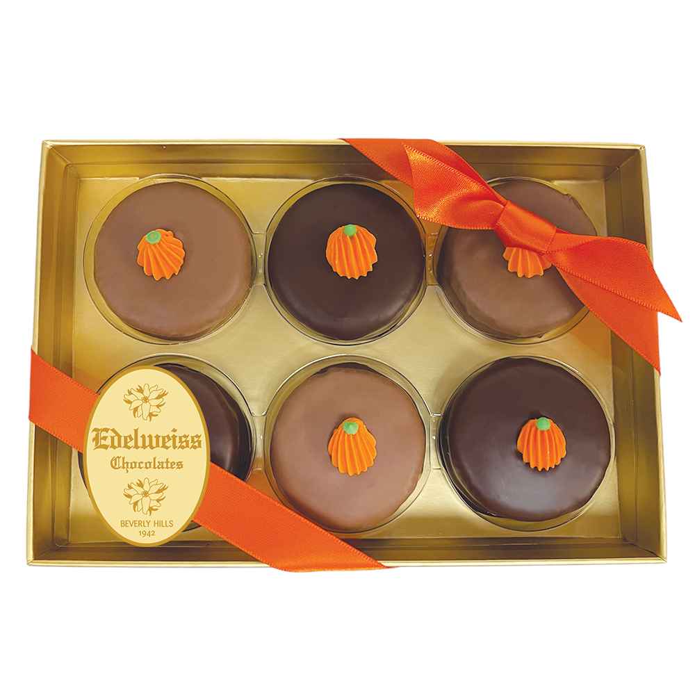 Gourmet Handmade Chocolate Pumpkin Spice Cream Cookies (Small) - Edelweiss Chocolates