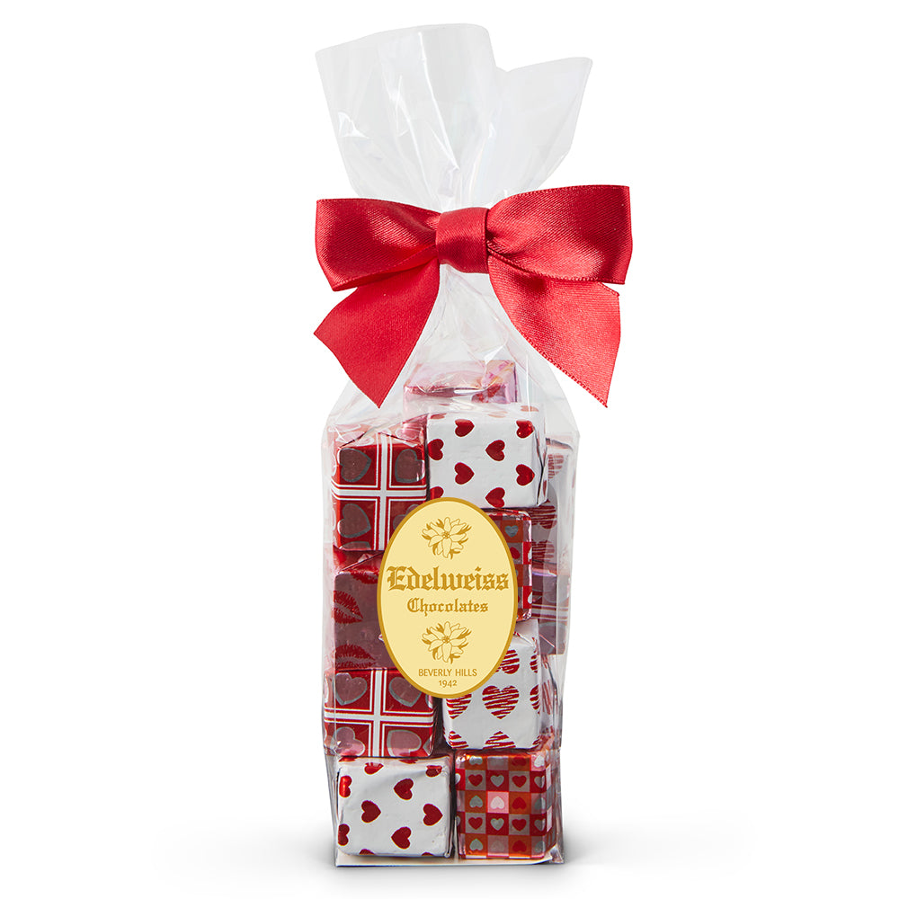 Milk Chocolate Foiled Valentine's Day Presents - Edelweiss Chocolates