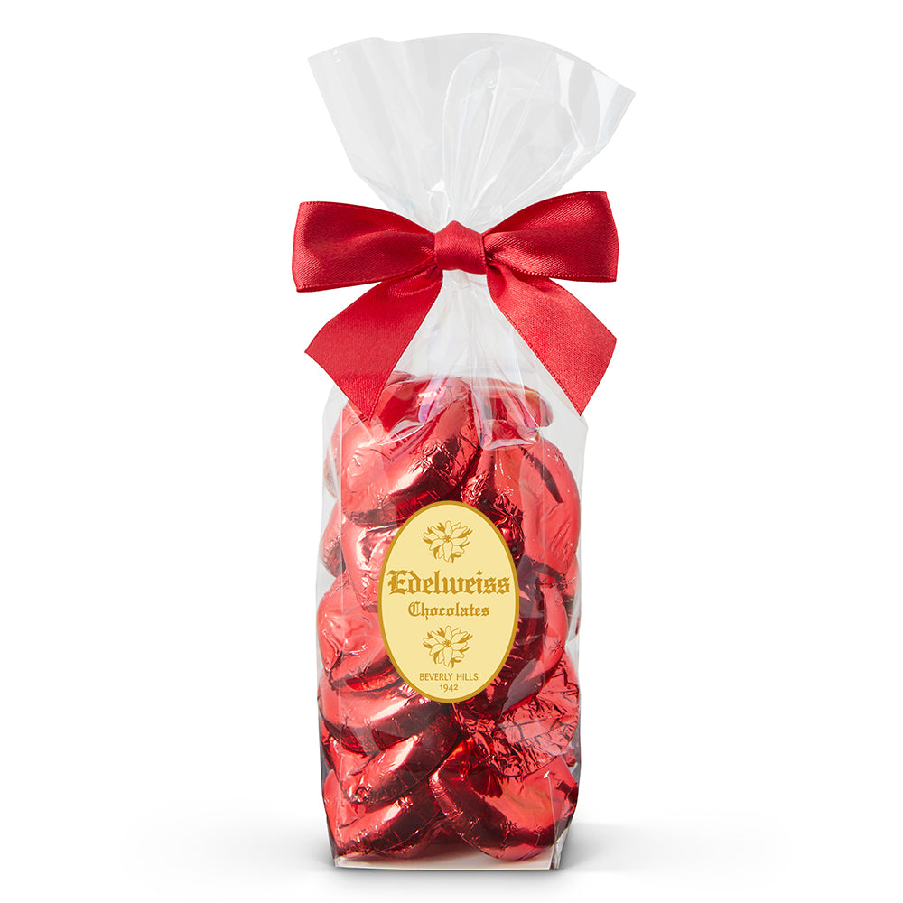 Milk Chocolate Red Foiled Lips - Edelweiss Chocolates