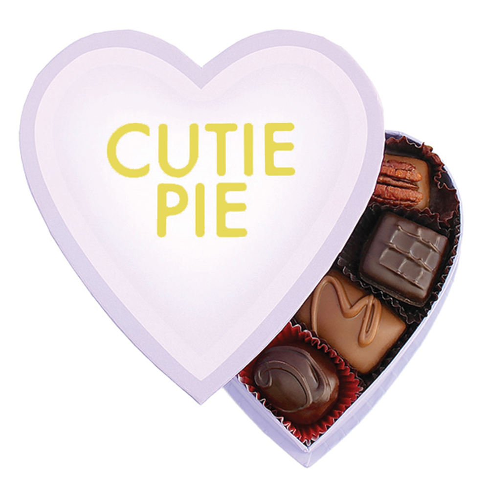 Green Hugs Heart box for valentine's day gourmet chocolates made in Los Angeles and Beverly Hills