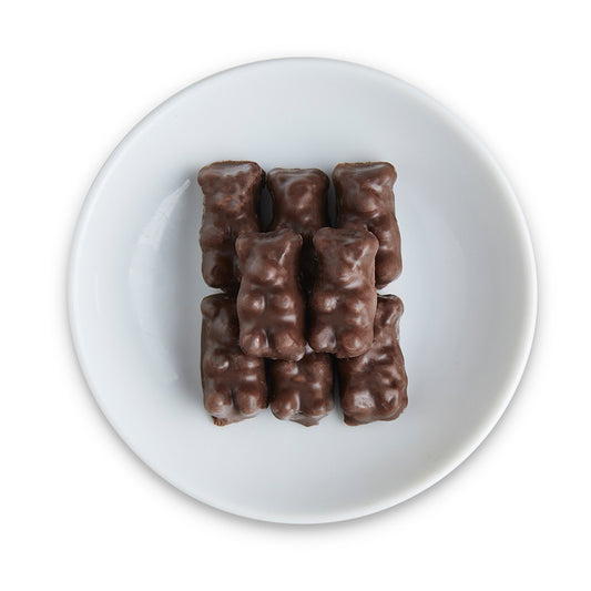 Natural Dark Chocolate Gummy Bears - Edelweiss Chocolates