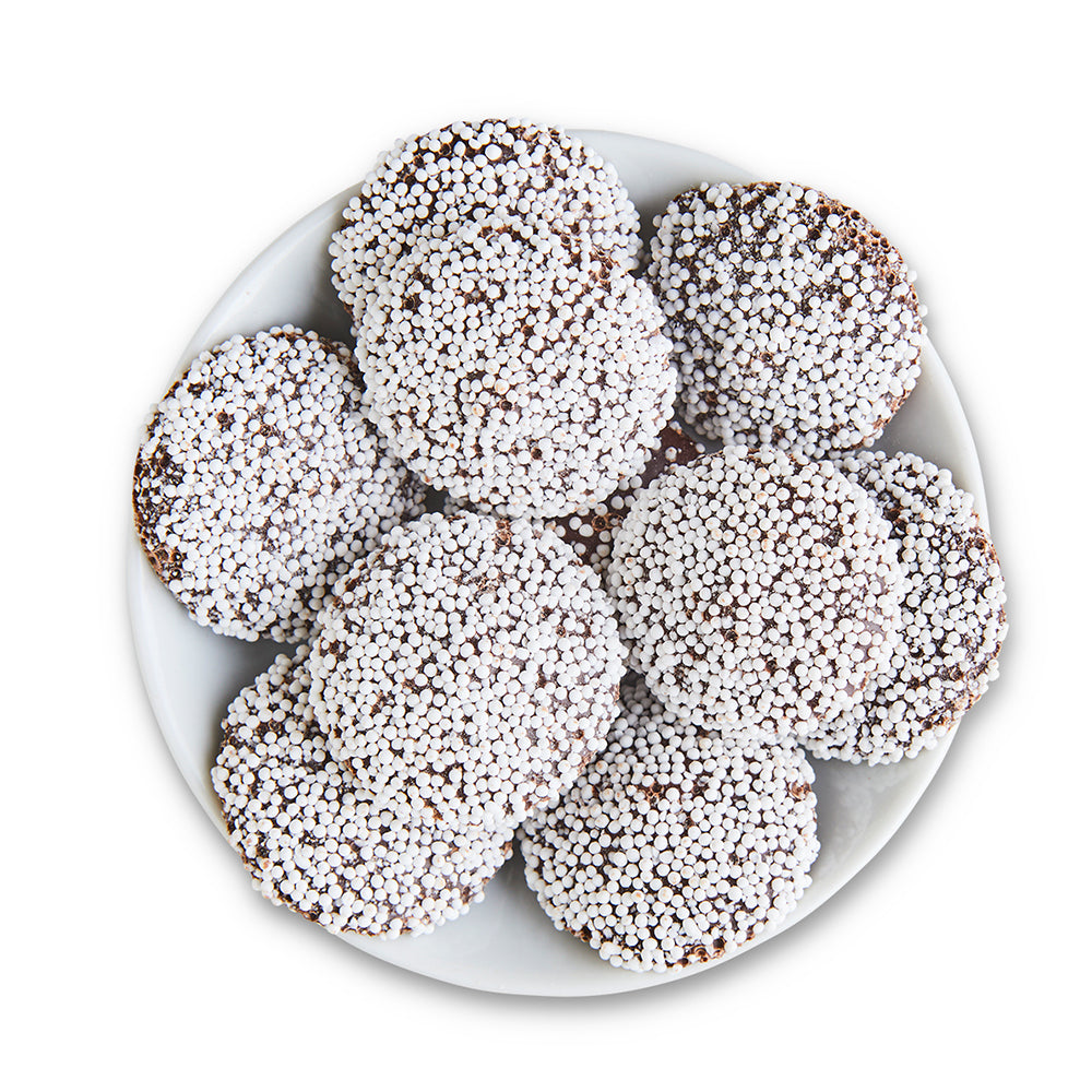 Dark Chocolate Nonpareils - Edelweiss Chocolates