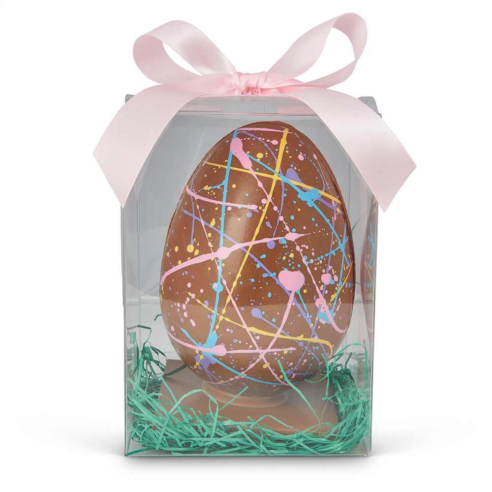 Handmade Milk Chocolate Speckled Easter Egg - Edelweiss Chocolates