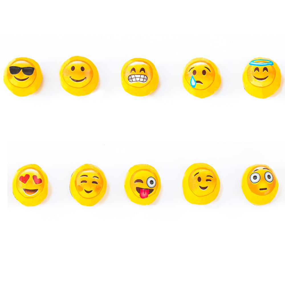 Milk Chocolate Foiled Emojis - Edelweiss Chocolates