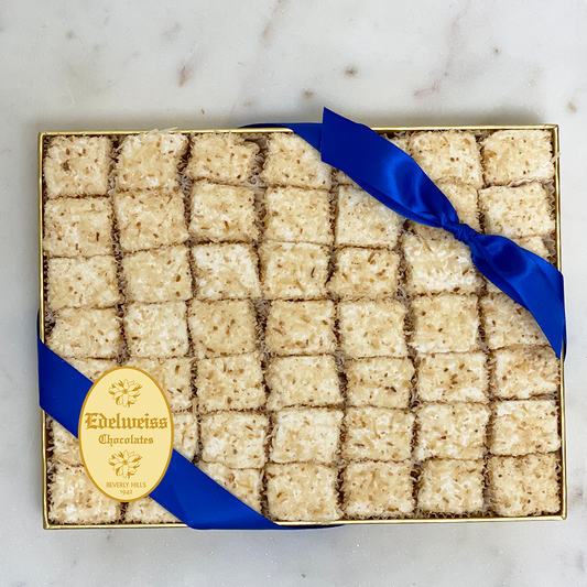 Coconut Marshmallows "Macaroons Style" (Large Gift Box) - Edelweiss Chocolates