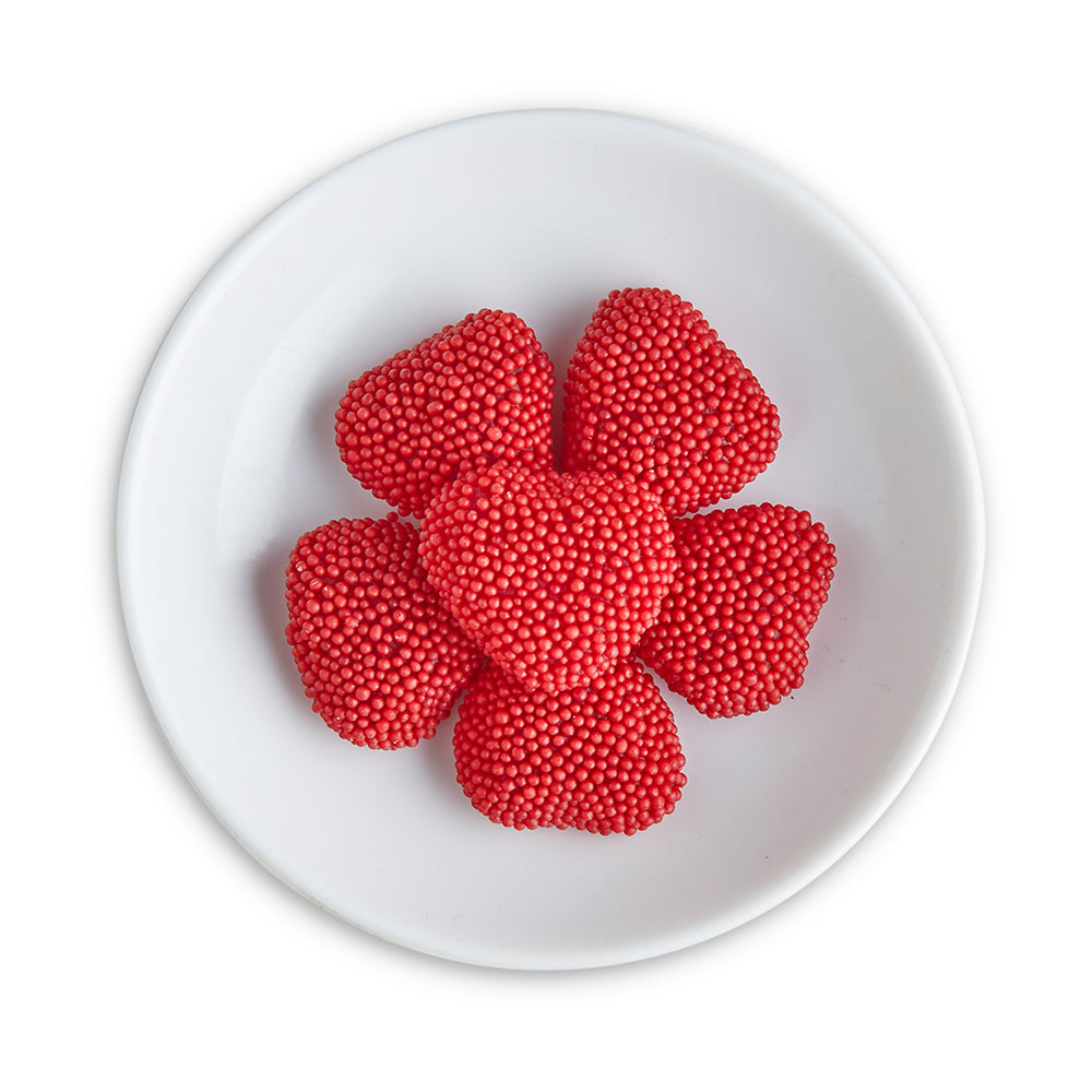 Raspberry Gummy Hearts - Edelweiss Chocolates - Gourmet Premium Handmade Chocolates made in Beverly Hills and Los Angeles