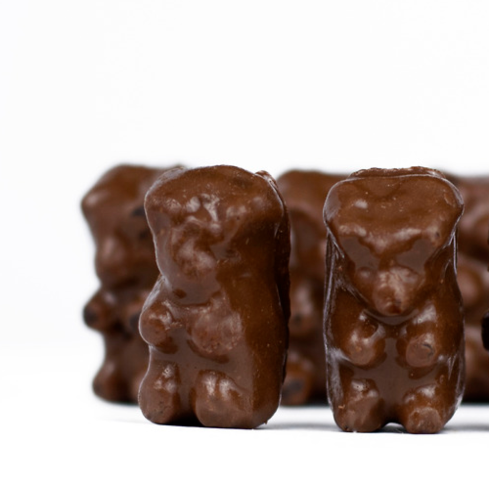 Natural Dark Chocolate Gummy Bears - Edelweiss Chocolates