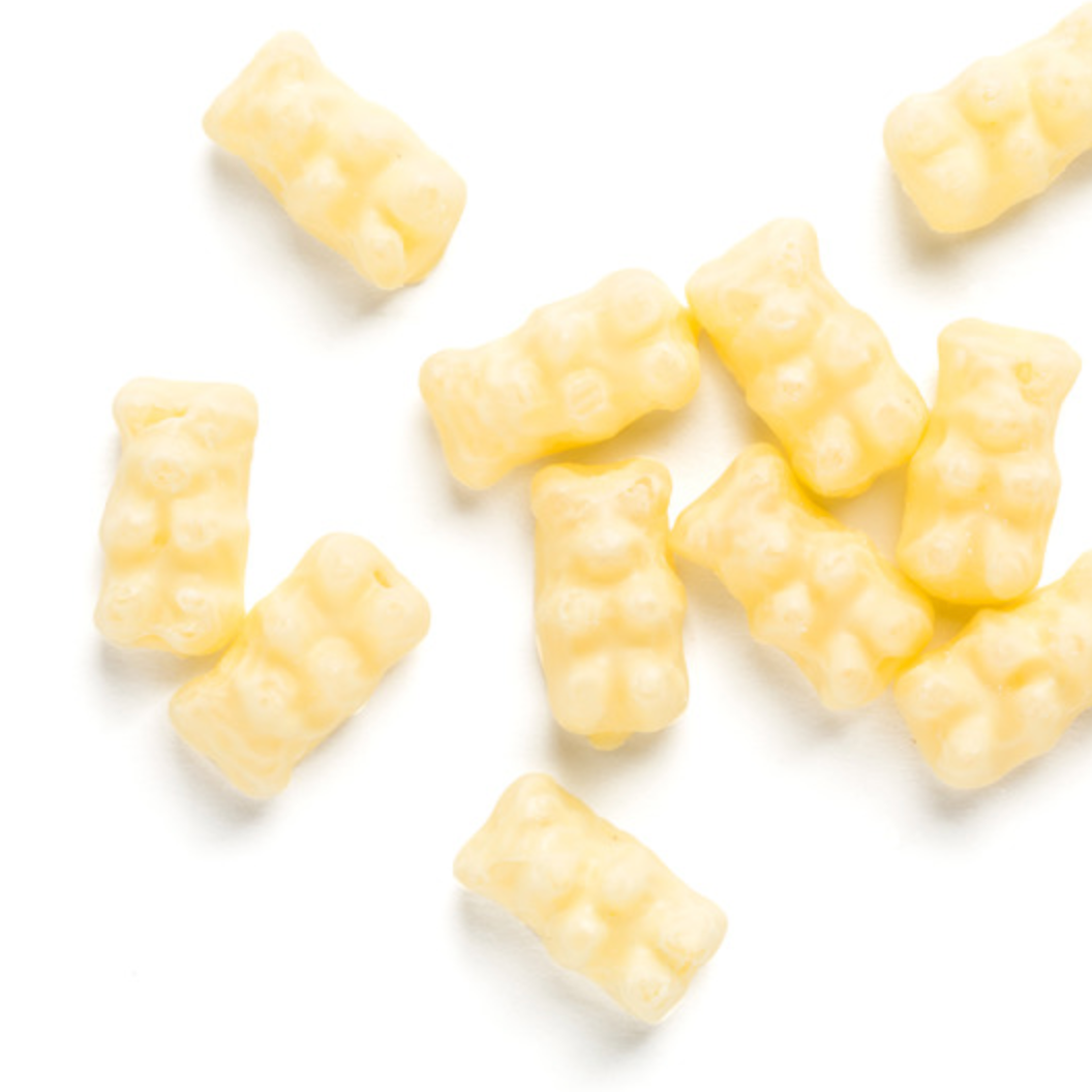 White Chocolate Gummy Bears - Edelweiss Chocolates