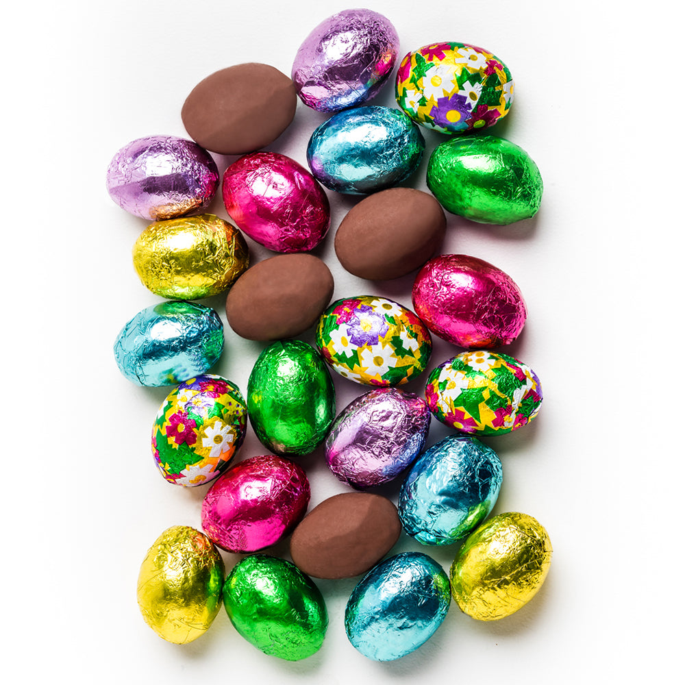 Milk Chocolate Easter Foiled Eggs - Edelweiss Chocolates