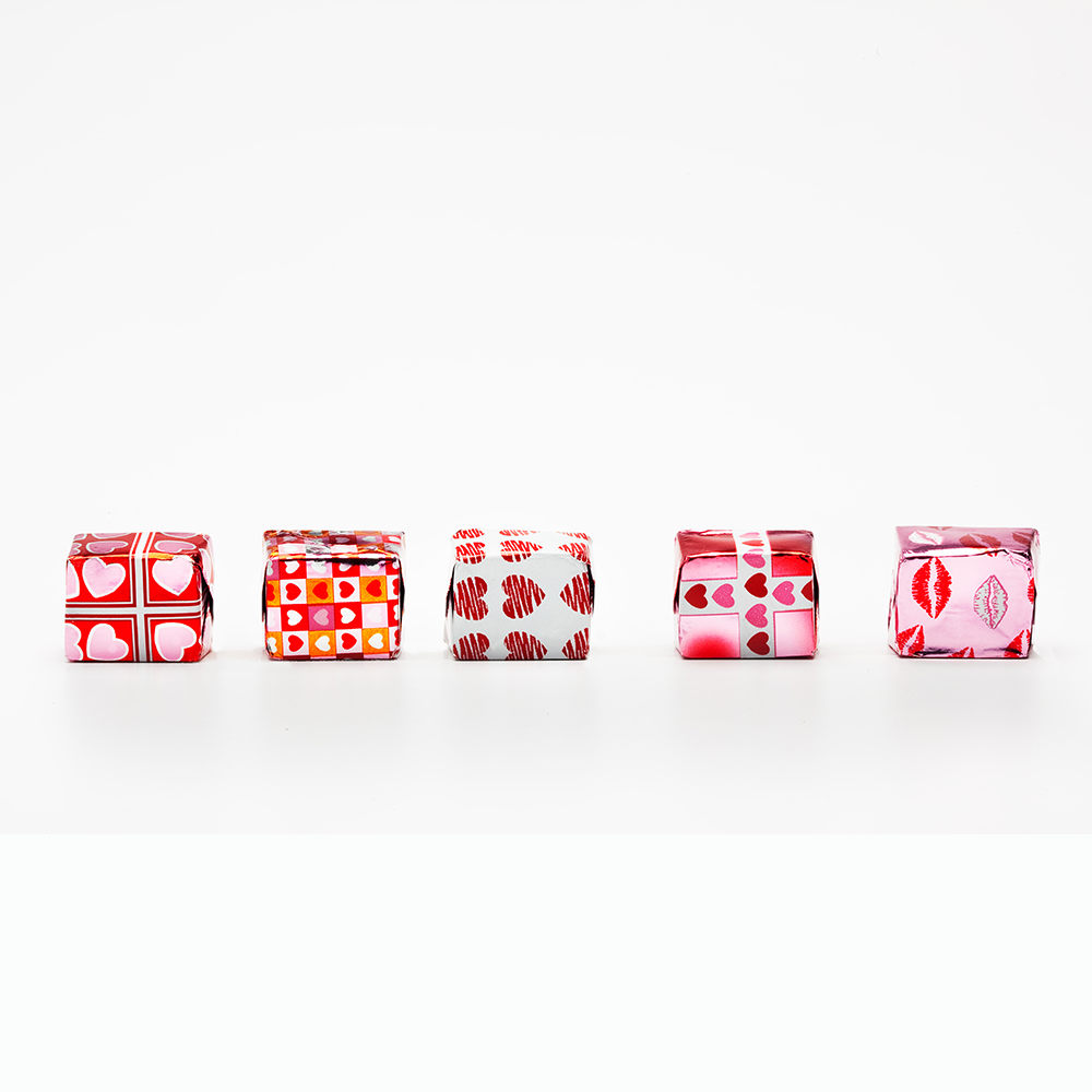 Milk Chocolate Foiled Valentine's Day Presents - Edelweiss Chocolates