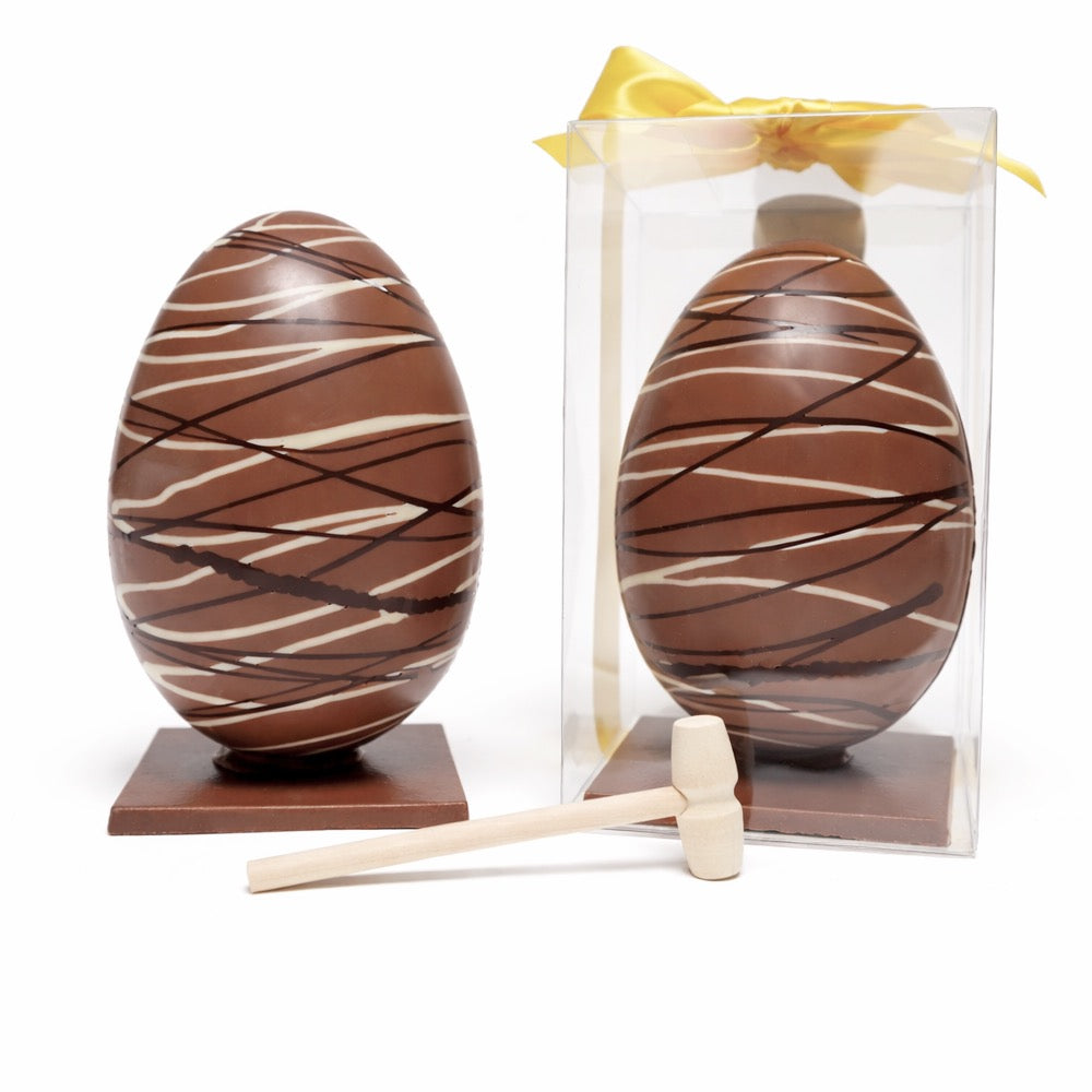 Handmade Chocolate Speckled Easter Egg - Edelweiss Chocolates - Gourmet Premium Handmade Chocolates made in Beverly Hills and Los Angeles