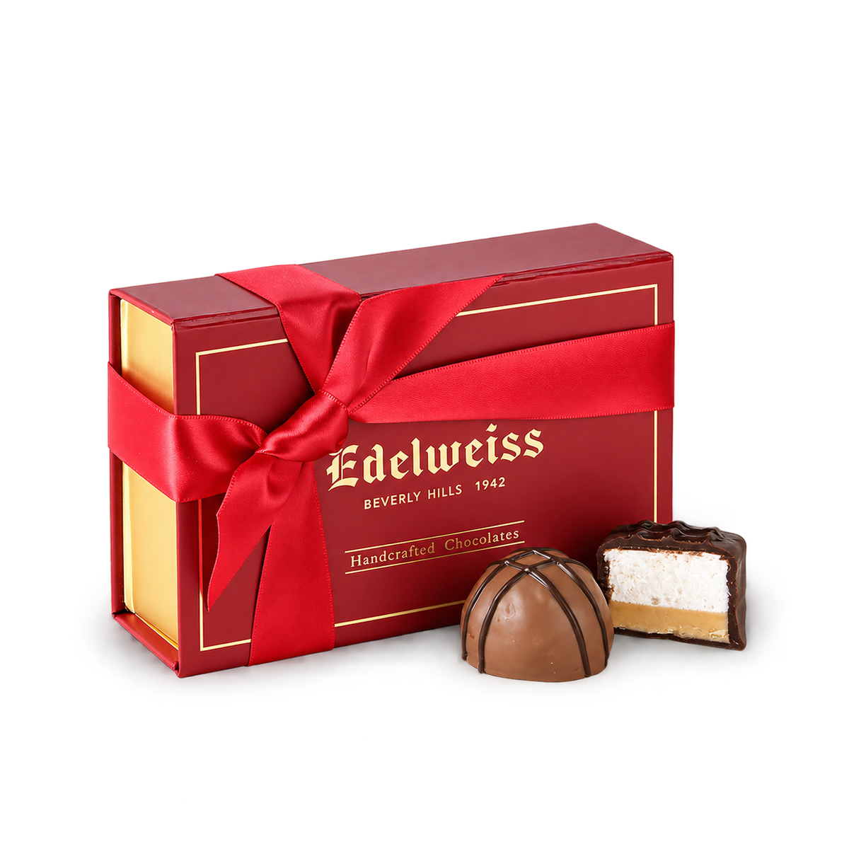 Assorted Chocolates Gift Box (4oz) - Edelweiss Chocolates - Gourmet Premium Handmade Chocolates made in Beverly Hills and Los Angeles