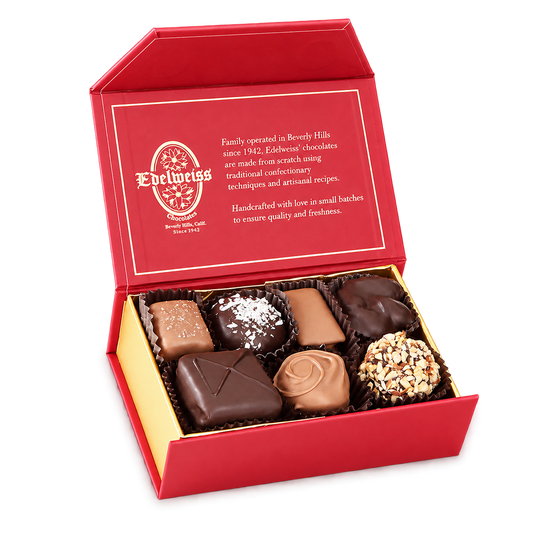 Assorted Chocolates Gift Box (4oz) - Edelweiss Chocolates - Gourmet Premium Handmade Chocolates made in Beverly Hills and Los Angeles
