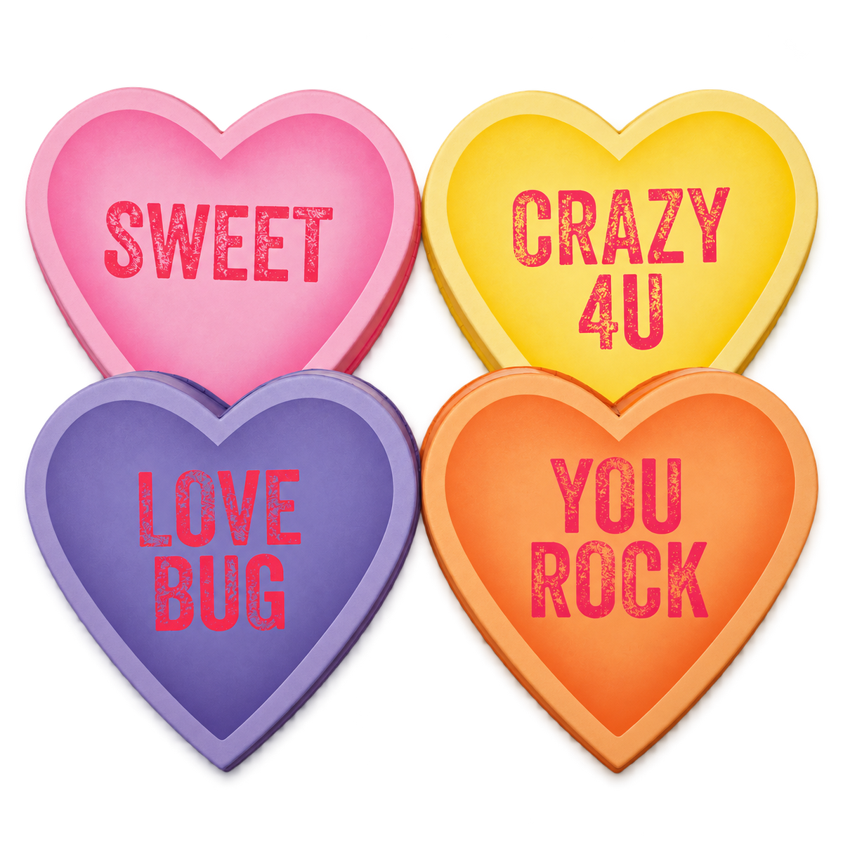 Bright Talk Heart Box filled with Candies (4 oz) - Edelweiss Chocolates - Gourmet Premium Handmade Chocolates made in Beverly Hills and Los Angeles