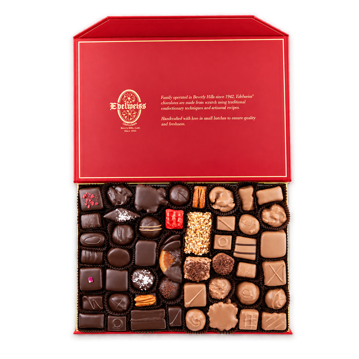 Grand Gift Tower - Edelweiss Chocolates - Gourmet Premium Handmade Chocolates made in Beverly Hills and Los Angeles