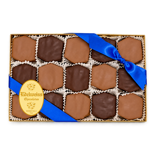 Chocolate Covered Matzah Crackers (Large Gift Box) - Edelweiss Chocolates