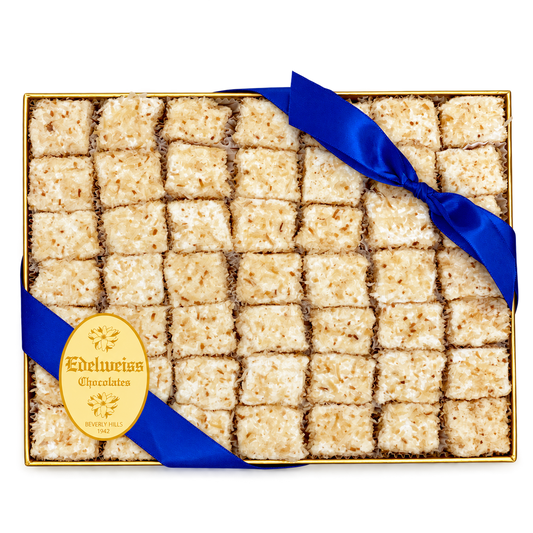 Coconut Marshmallows "Macaroons Style" (Large Gift Box) - Edelweiss Chocolates