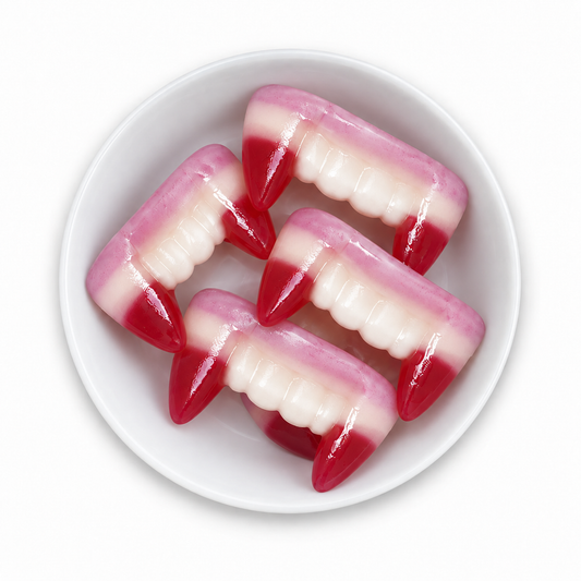Gummy teeth packed in los angeles and beverly hills perfect for halloween and fall