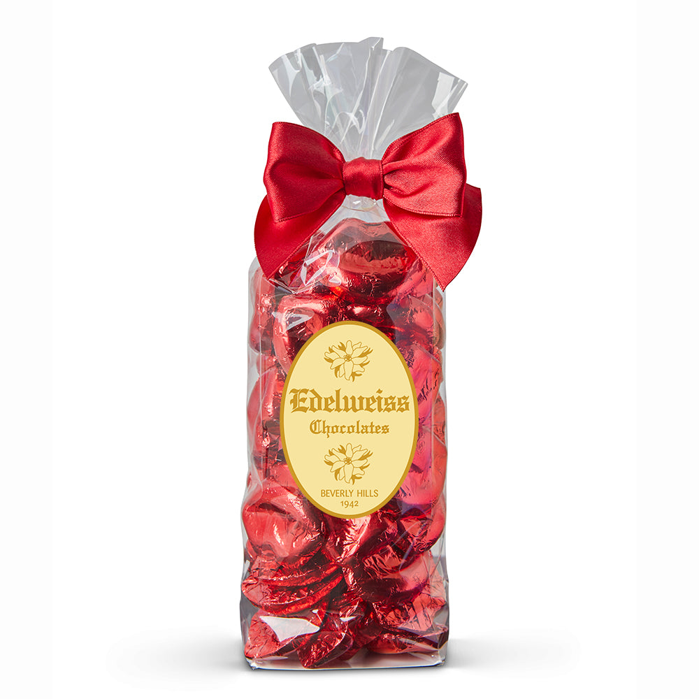 Milk Chocolate Red Foiled Lips - Edelweiss Chocolates