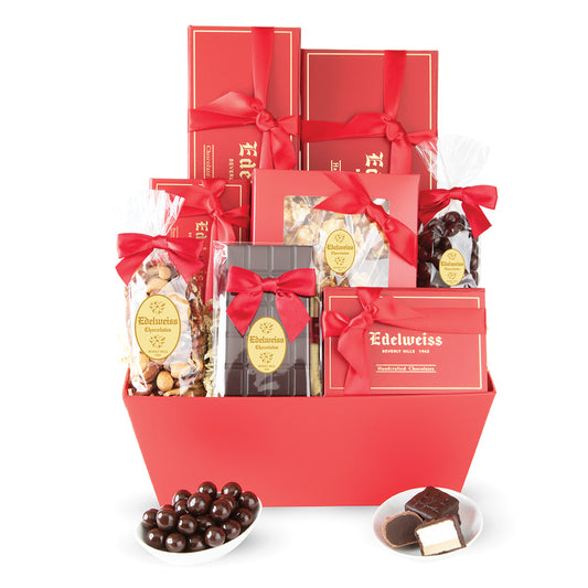Chocolate Decadence Gift Basket - Edelweiss Chocolates