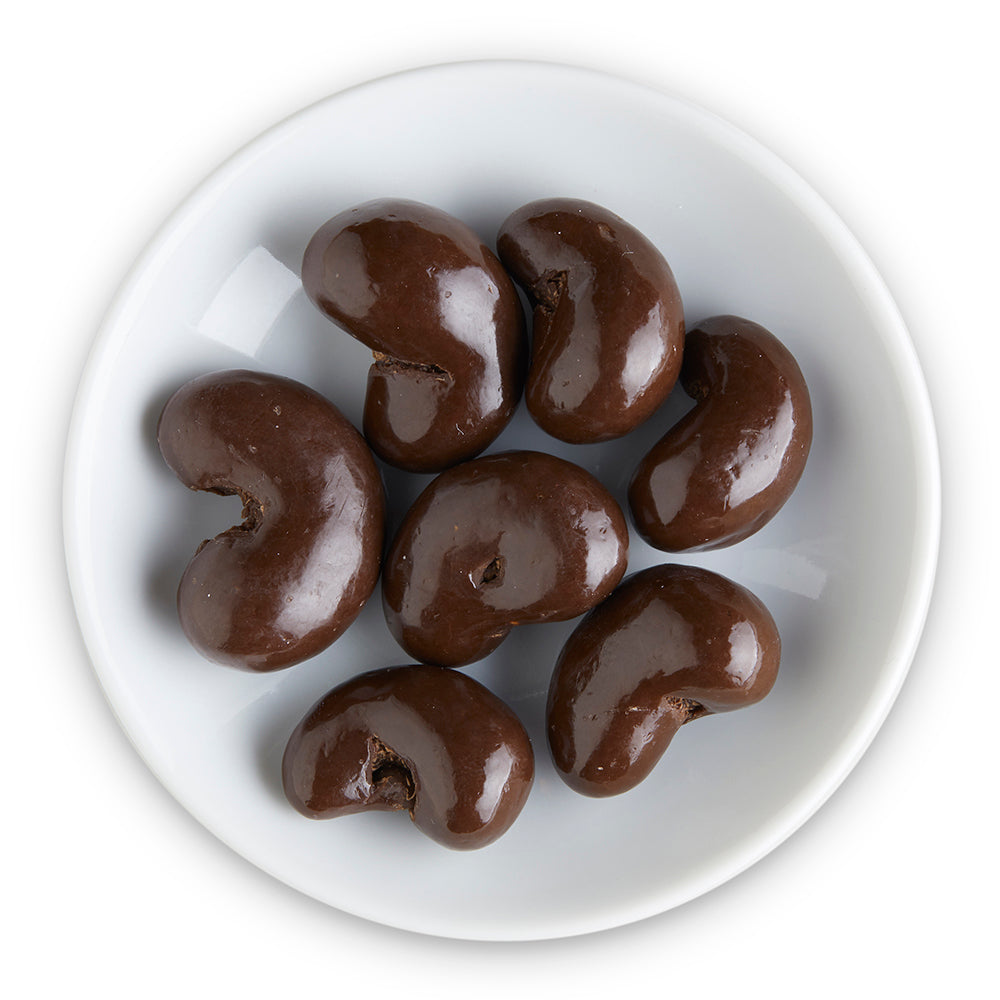 Dark Chocolate Sea Salt Cashews - Edelweiss Chocolates