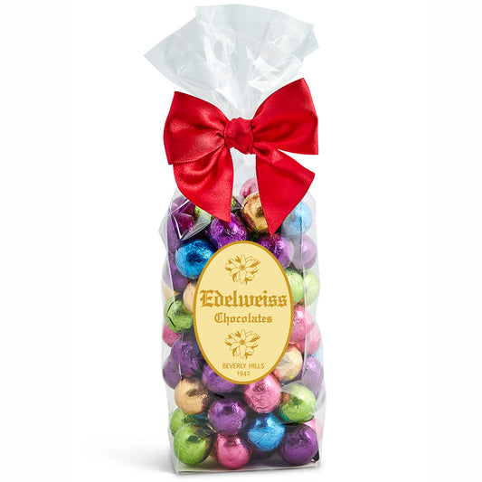Dark Chocolate Foiled Christmas Balls - Edelweiss Chocolates