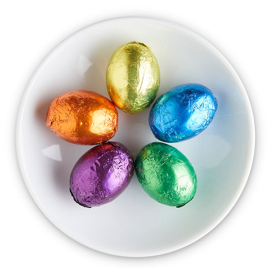 Dark Chocolate Easter Foiled Eggs - Edelweiss Chocolates