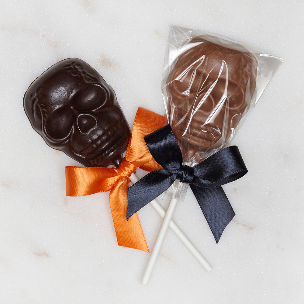 Halloween Chocolate Skull Pops - Edelweiss Chocolates