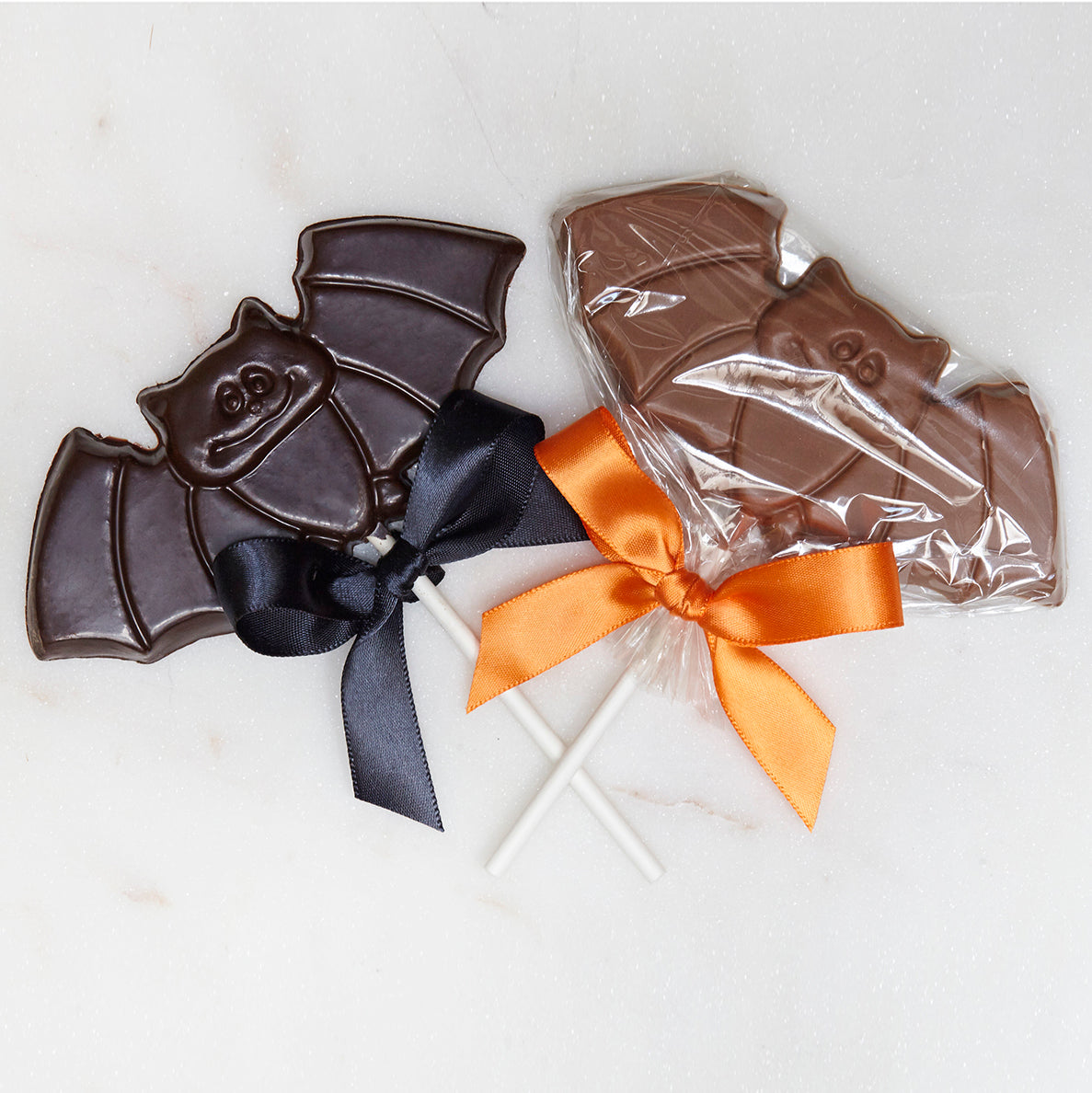 Halloween Chocolate Bat Pops - Edelweiss Chocolates