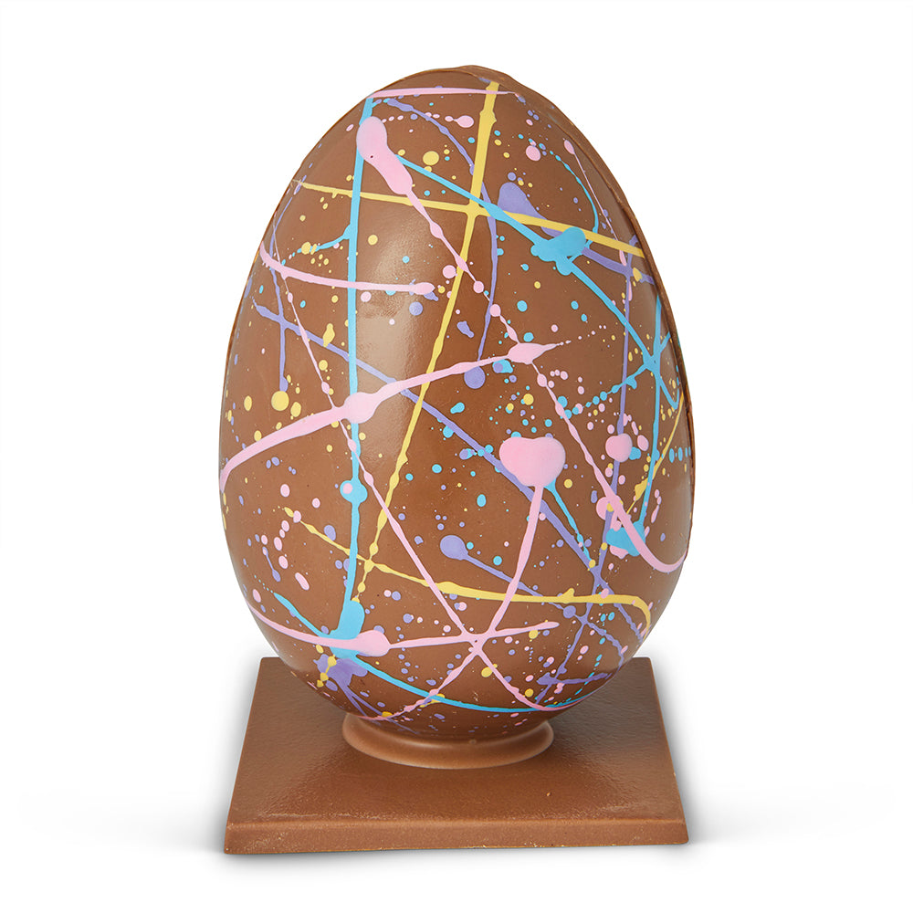 Handmade Milk Chocolate Speckled Easter Egg - Edelweiss Chocolates