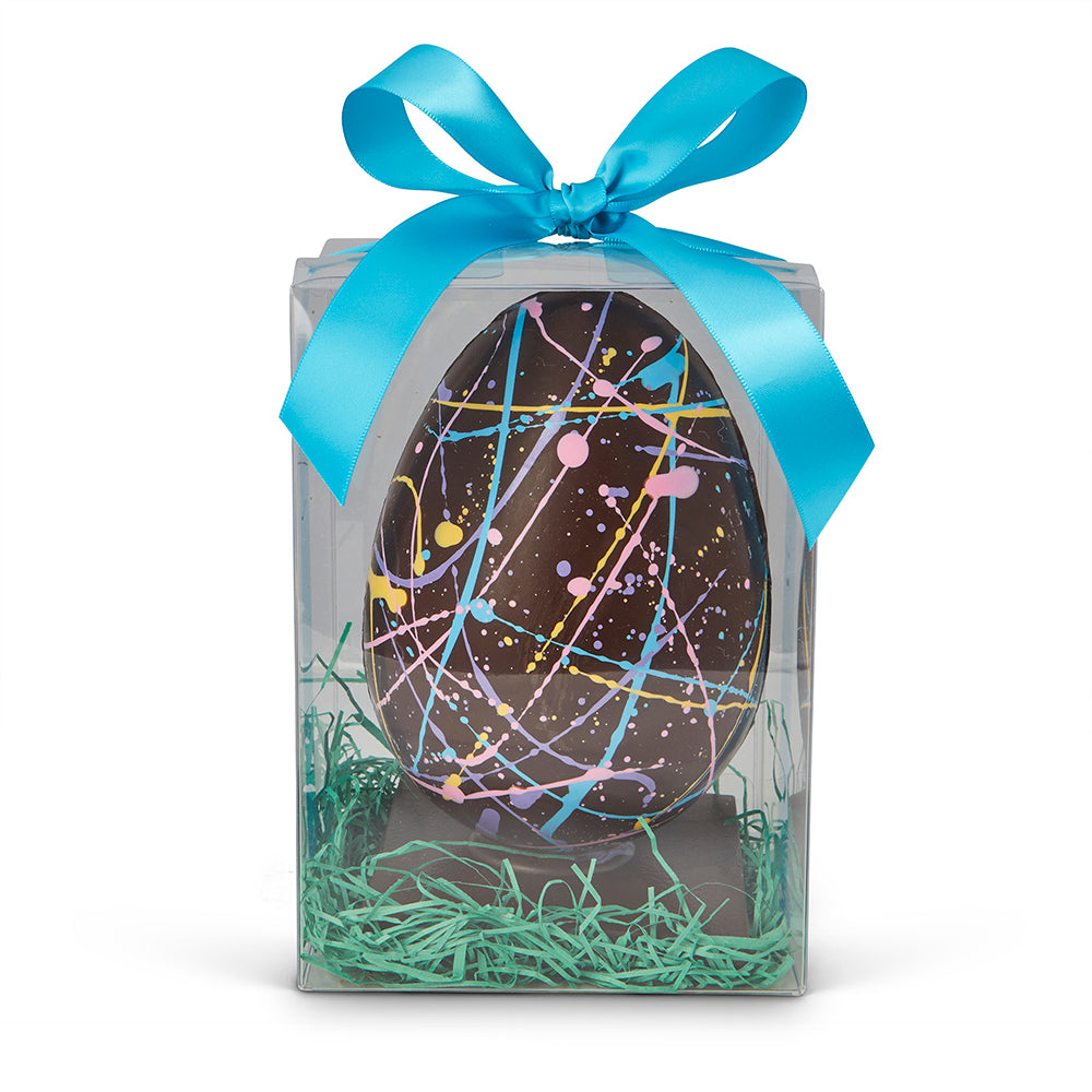 Handmade Dark Chocolate Speckled Easter Egg - Edelweiss Chocolates