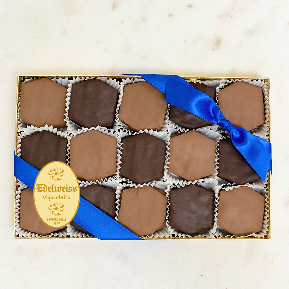 Chocolate Covered Matzah Crackers (Large Gift Box) - Edelweiss Chocolates