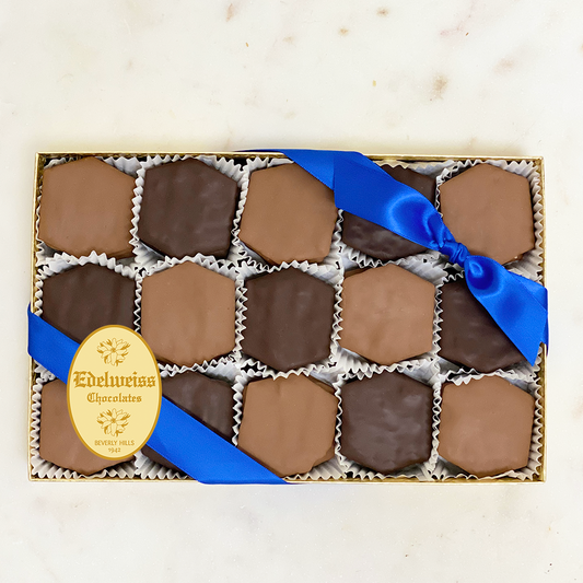 Chocolate Covered Matzah Crackers (Large Gift Box) - Edelweiss Chocolates