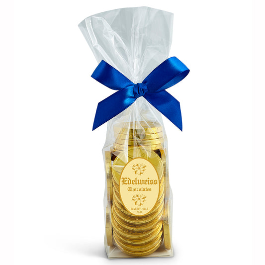 Hanukkah Gelt/Gold Coins - Edelweiss Chocolates