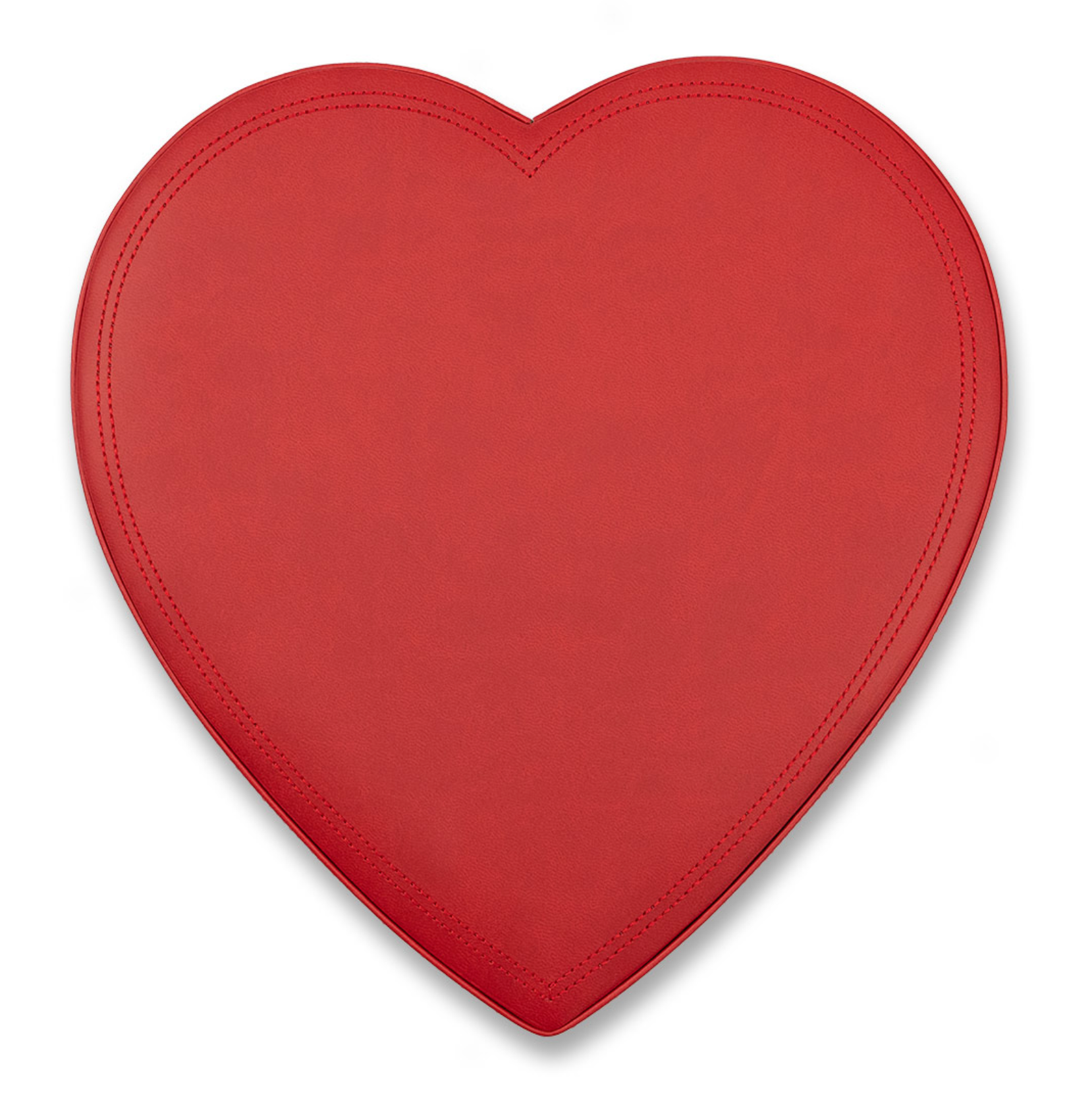 Red Leather Heart Box (1lb) - Edelweiss Chocolates - Gourmet Premium Handmade Chocolates made in Beverly Hills and Los Angeles