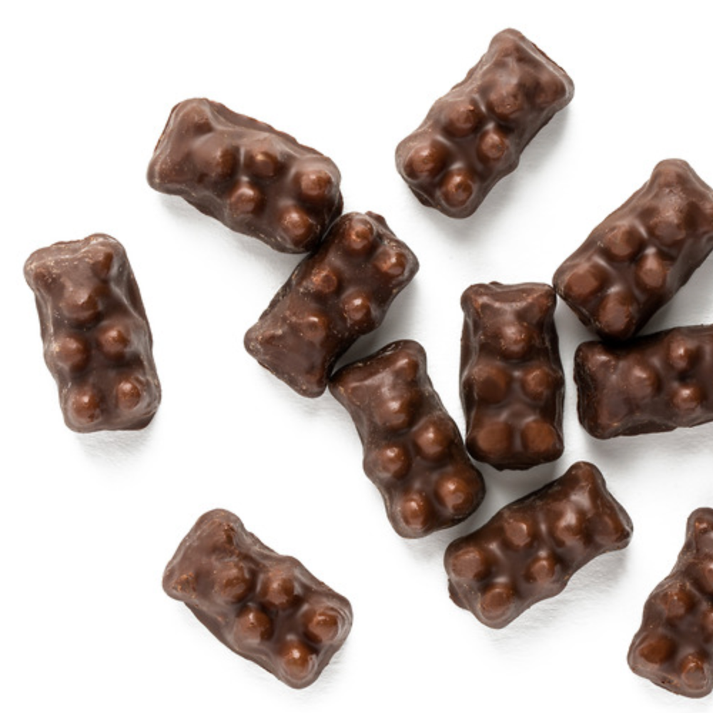 Natural Dark Chocolate Gummy Bears - Edelweiss Chocolates