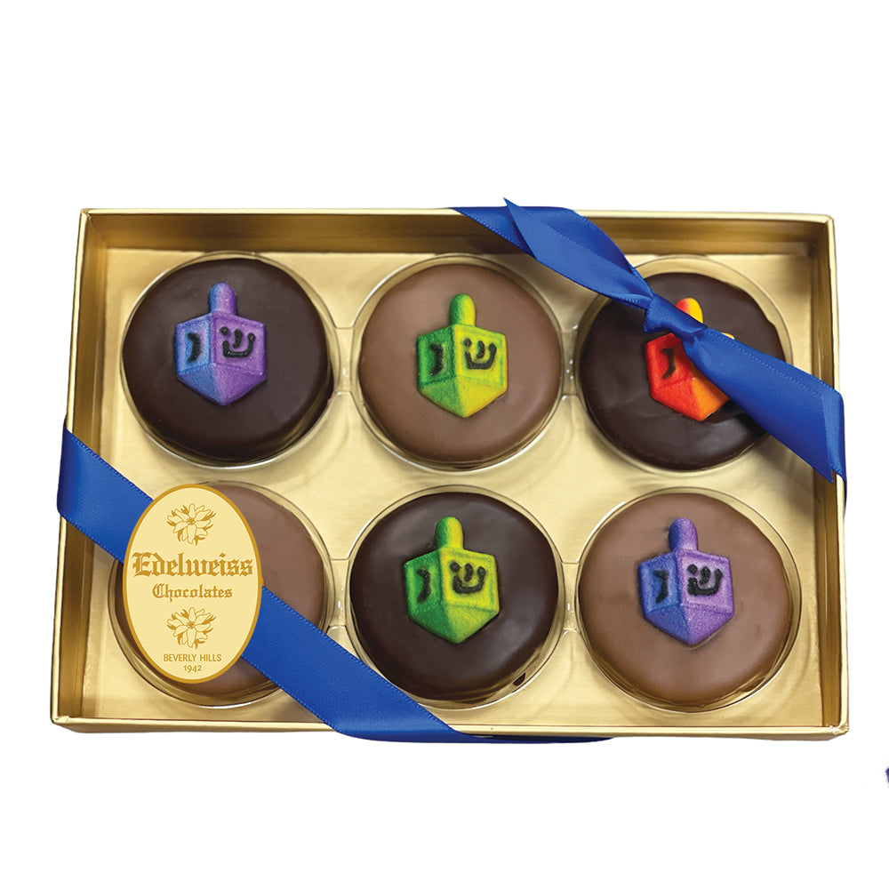 Chocolate Dreidel for Hanukkah made in Los Angeles and Beverly Hills gourmet and handmade