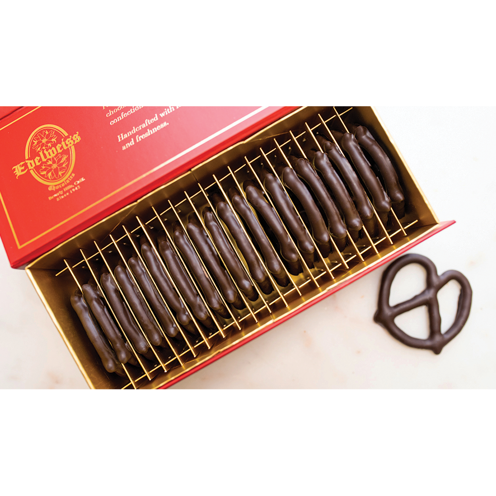 Petite Chocolate Covered Pretzels Gift Box - Edelweiss Chocolates