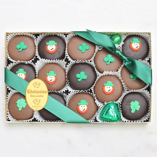 Gourmet Handmade Chocolate St. Patrick's Day Oreos (Large) - Edelweiss Chocolates
