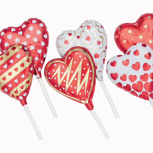 Milk Chocolate Heart Pop (1oz) - Edelweiss Chocolates