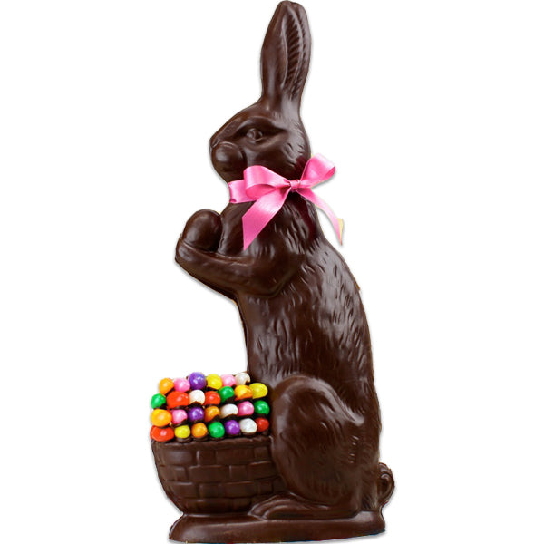 Large Chocolate Bunny Decorated With Jelly Beans (Semi-Solid) - Edelweiss Chocolates