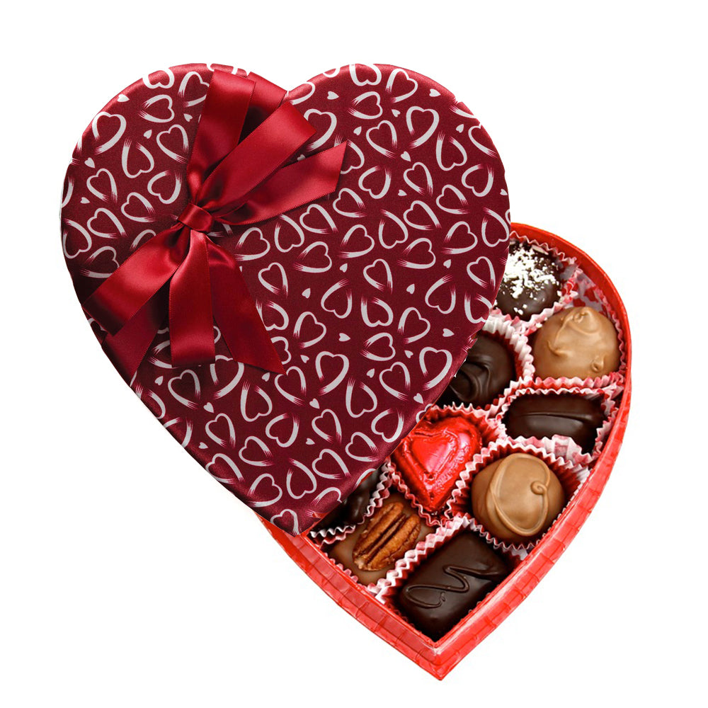 Crimson Heart Box (8 oz) - Edelweiss Chocolates