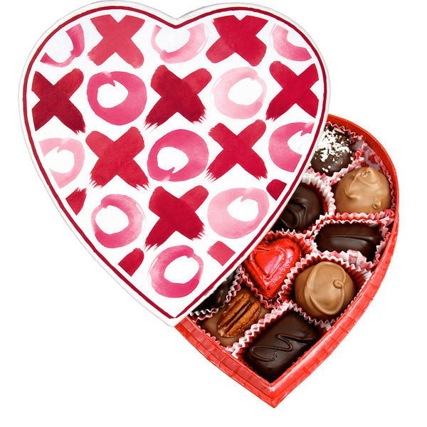 XOXO Heart Box (8 oz) - Edelweiss Chocolates