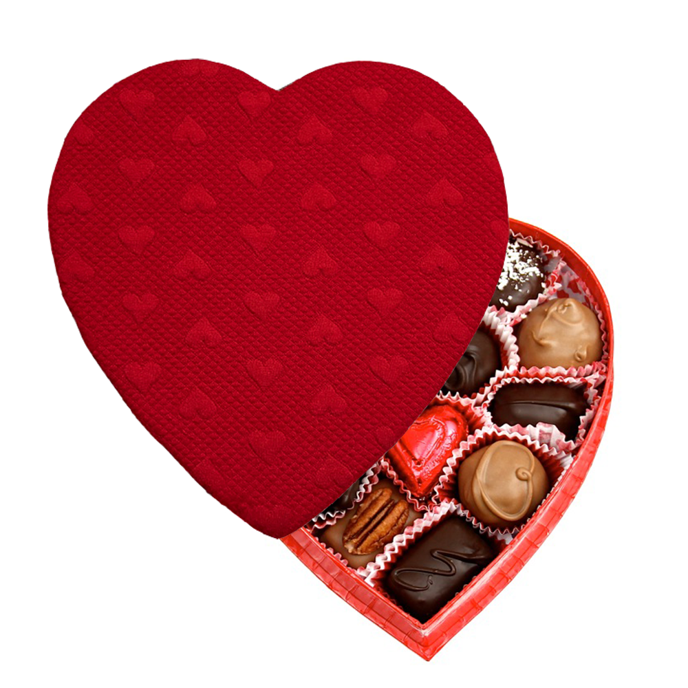 Quilted Heart Box - Handmade Chocolates made in Beverly Hills and Los Angeles